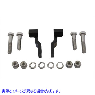 54-0127 リアショック ロワリングキット ブラック 取寄せ Vツイン Rear Shock Lowering Kit Black (検索用／