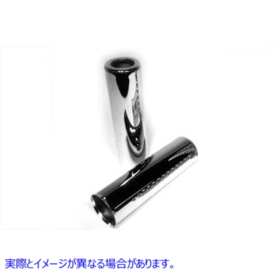 54-0155 クローム 9-1/2 インチ ショック スプリング カバー セット 取寄せ Vツイン Chrome 9-1/2 inch Shock Spring Cover Set
