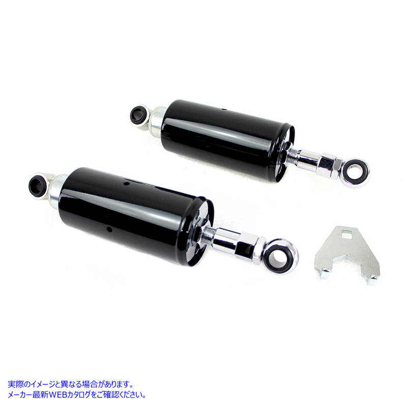 54-0188 ショックセット アジャスタブル ブラック Shock Set Adjustable Black 取寄せ Vツイン (検索用／