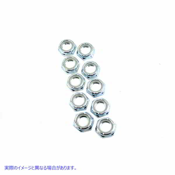 54-0422 亜鉛ナイロックショックスタッドナット 取寄せ Vツイン Zinc Nyloc Shock Stud Nut (検索用／7993