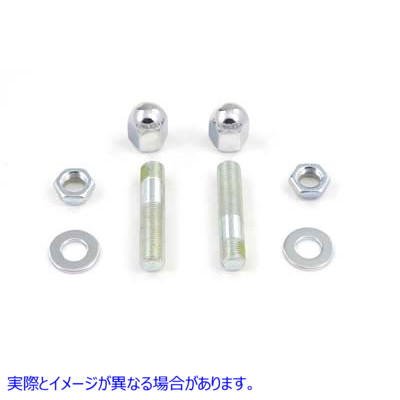 54-0430 リアショックスタッドロアクローム 取寄せ Vツイン Rear Shock Stud Lower Chrome (検索用／4081