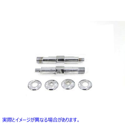 54-0442 クロームアッパーリアショックスタッドキット 取寄せ Vツイン Chrome Upper Rear Shock Stud Kit (検索用／54515-73
