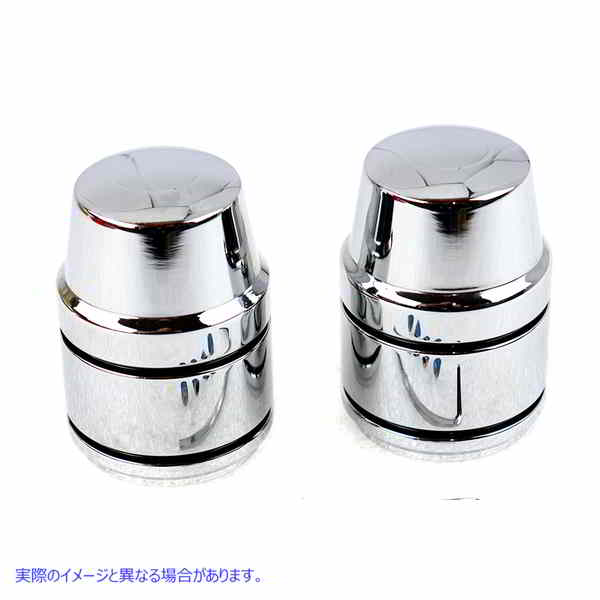 54-0532 アッパーショックスタッドカバーセット クローム 取寄せ Vツイン Upper Shock Stud Cover Set Chrome (検索用／54616-96