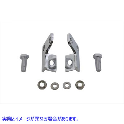 54-0542 リアショック ロワリングキット クローム 取寄せ Vツイン Rear Shock Lowering Kit Chrome (検索用／