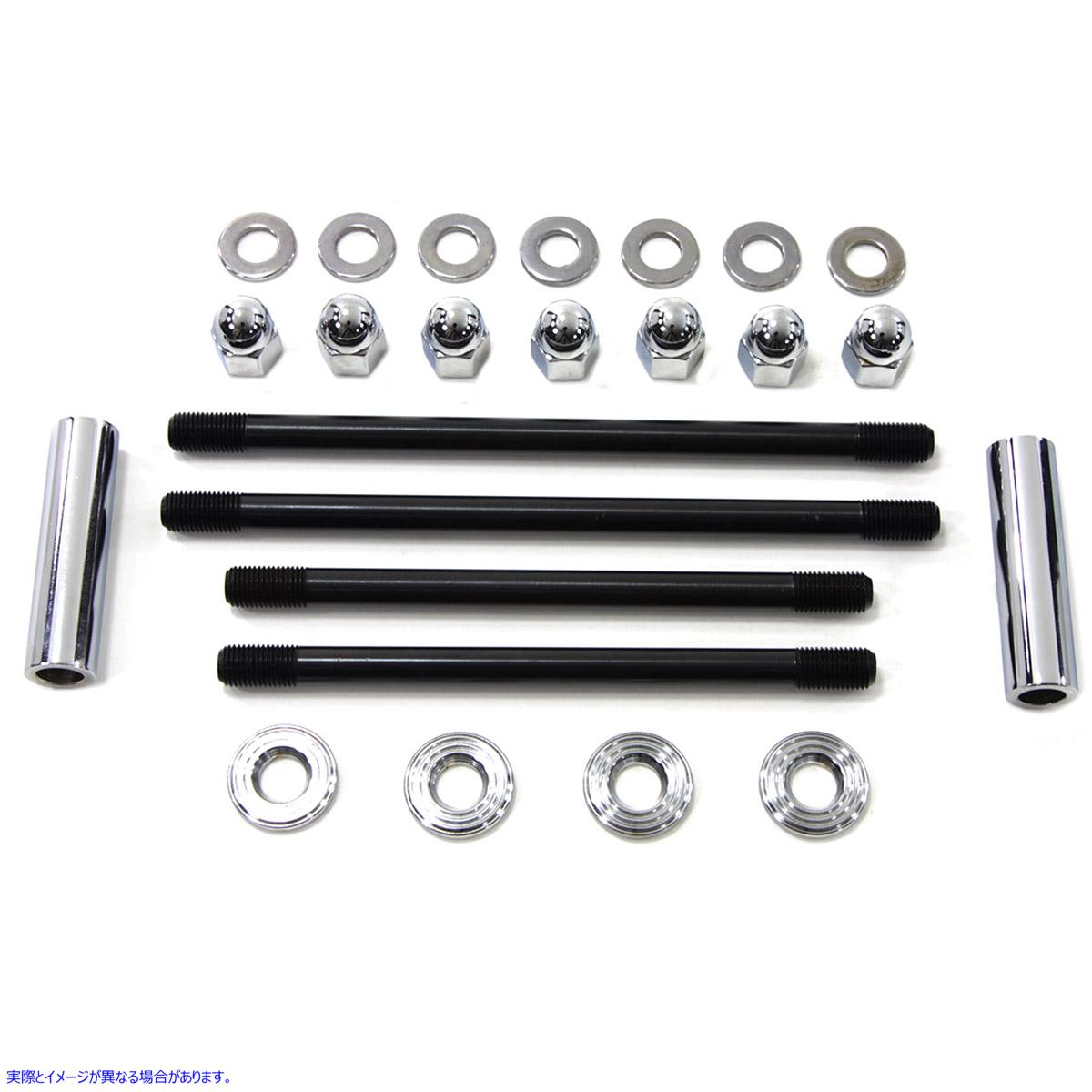 7141-18 Acorn フロントモーターマウントボルトキット ストックタイプ 取寄せ Vツイン Acorn Front Motor Mount Bolt Kit Stock