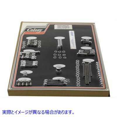 7917 クロームエンジンドレスアップエイコーンボルトキット Chrome Engine Dress Up Acorn Bolt Kit 取寄せ Vツイン (検索用／ C