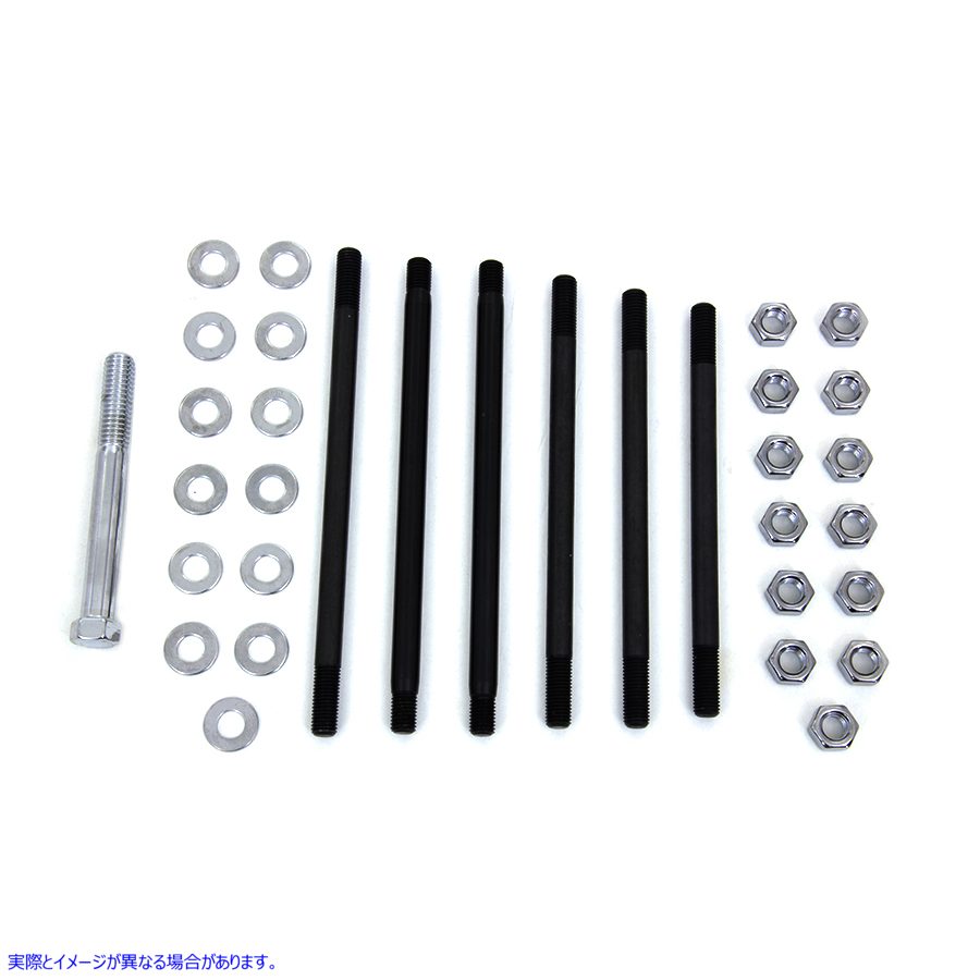 8134-34 クロームストックエンジンケースボルトキット 取寄せ Vツイン Chrome Stock Engine Case Bolt Kit (検索用／ Colony