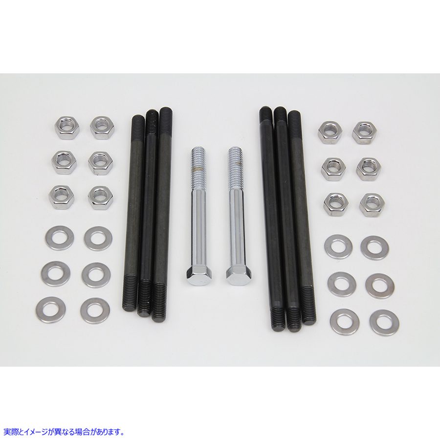 8140-34 クロームストックエンジンケースボルトキット 取寄せ Vツイン Chrome Stock Engine Case Bolt Kit (検索用／ Colony