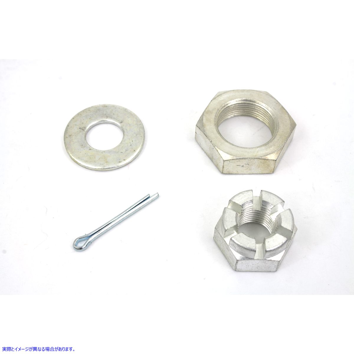 8163-3 カドミウム製フロントアクスルナットキット Cadmium Front Axle Nut Kit 取寄せ Vツイン (検索用／7845 Colony