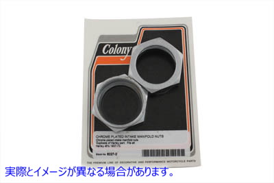 8227-2 クロームマニホールドナット Chrome Manifold Nuts 取寄せ Vツイン (検索用／27051-32 Colony