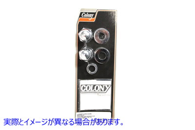 8606-6 クローム アクスル ナット キット エイコーン スタイル Chrome Axle Nut Kit Acorn Style 取寄せ Vツイン (検索用／ Colo