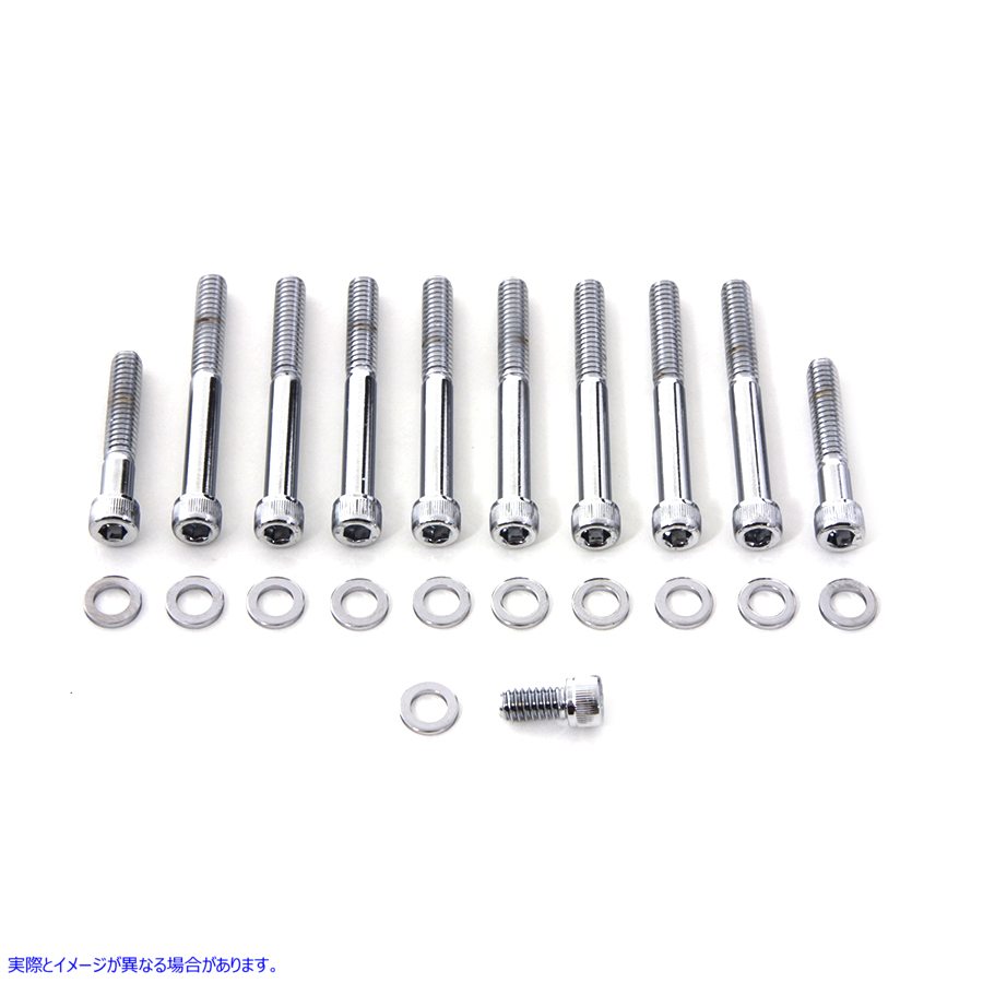 8788-11T プライマリーカバー六角ネジセット 取寄せ Vツイン Primary Cover Allen Screw Set (検索用／