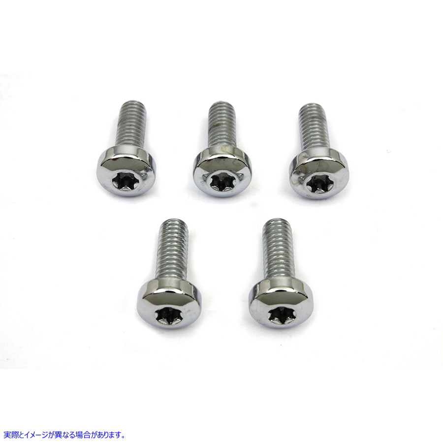 8793-5 クロームフロントブレーキディスクボルトセット Chrome Front Brake Disc Bolt Set 取寄せ Vツイン (検索用／ Colony