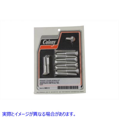 8893-12 純正一次ネジキット カドミウム 取寄せ Vツイン Stock Primary Screw Kit Cadmium (検索用／ Colony