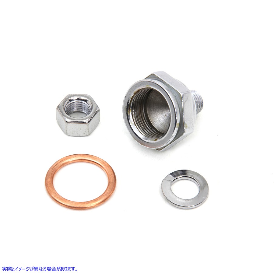 8901-4 リンカート キャブレター ボウル クローム ロック ナット 取寄せ Vツイン Linkert Carburetor Bowl Chrome Lock Nut (検