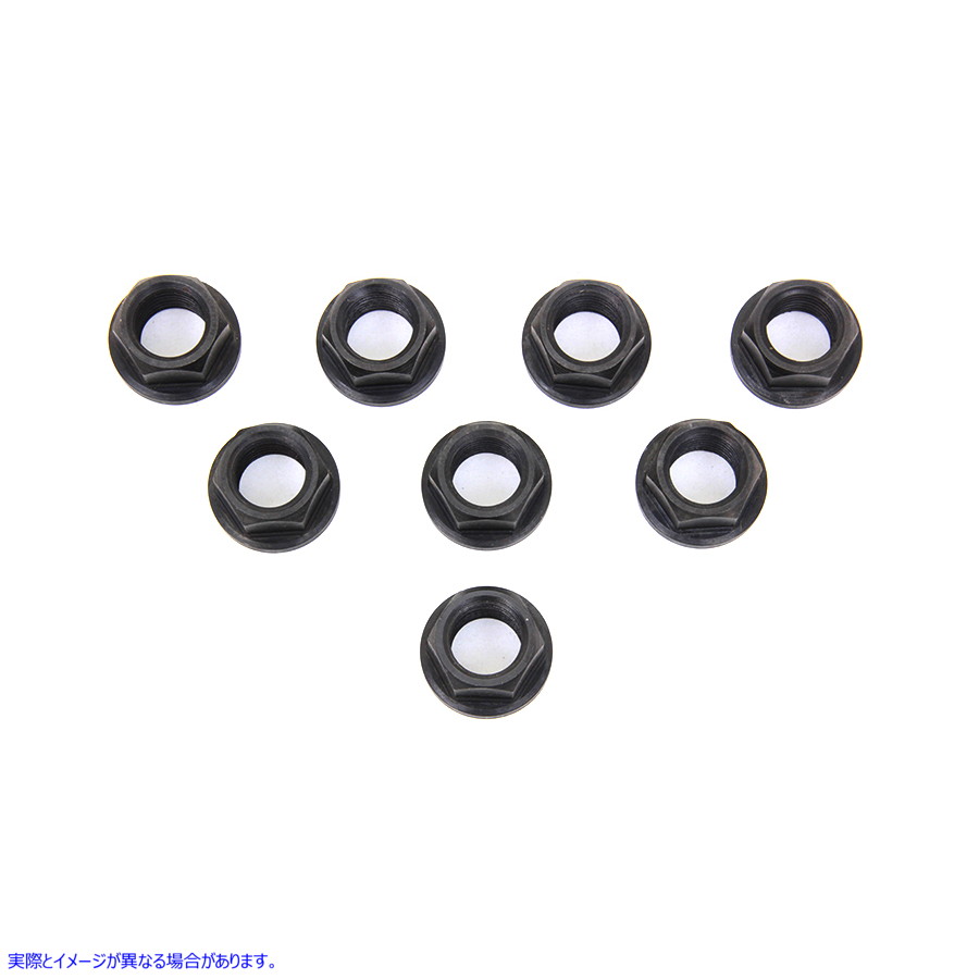 9102-8 シリンダーベースナット ブラック 取寄せ Vツイン Cylinder Base Nut Black (検索用／ Colony