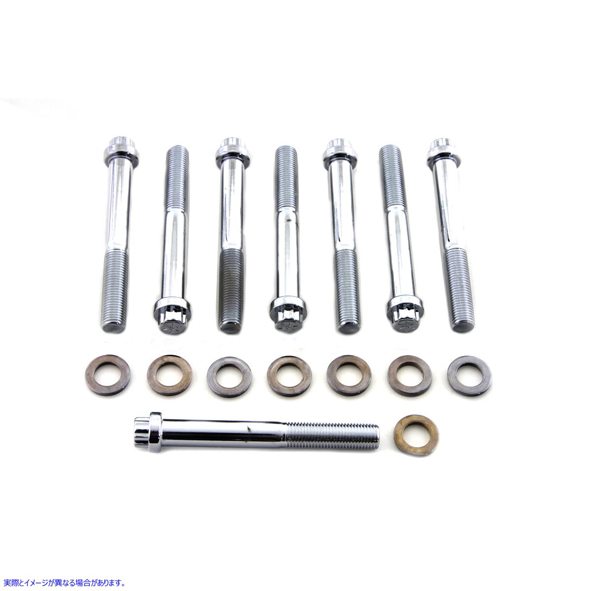 9211-16 ヘッドボルトキット クローム 取寄せ Vツイン Headbolt Kit Chrome (検索用／ Colony