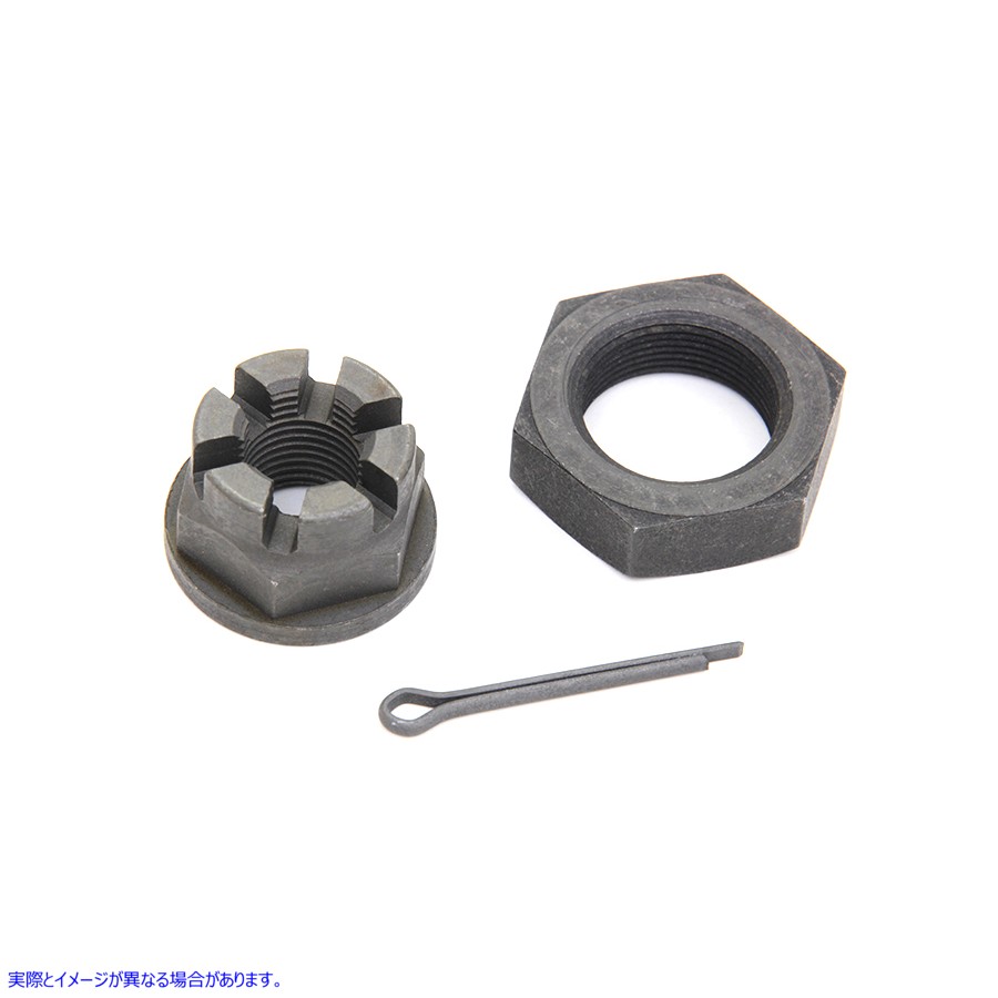 9406-3 フロント アクスル ナット キット パーカーライズド 取寄せ Vツイン Front Axle Nut Kit Parkerized (検索用／ Colony