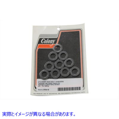 9704-10 シリンダーヘッドボルトワッシャーセット パーカーライズド 取寄せ Vツイン Cylinder Headbolt Washer Set Parkerized (