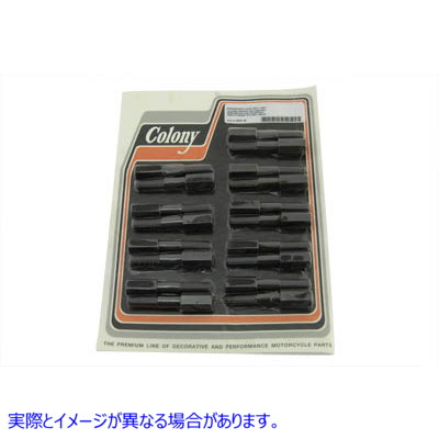 9727-18 パーカーライズドストックヘッドボルトキット 取寄せ Vツイン Parkerized Stock Headbolt Kit (検索用／ Colony