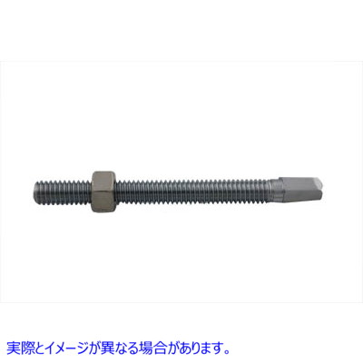 9739-2T クロームフロントブレーキケーブルアジャスタースクリュー 取寄せ Vツイン Chrome Front Brake Cable Adjuster Screw (