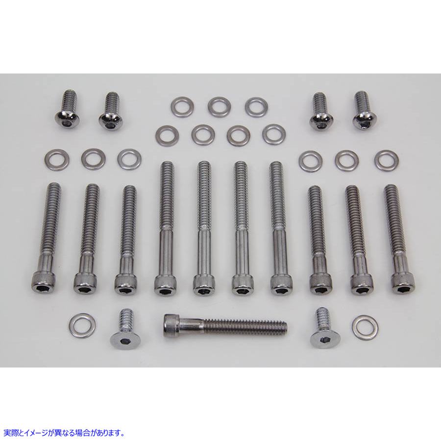 9769-17 プライマリーカバースクリューキット アレンタイプ 取寄せ Vツイン Primary Cover Screw Kit Allen Type (検索用／ Colo