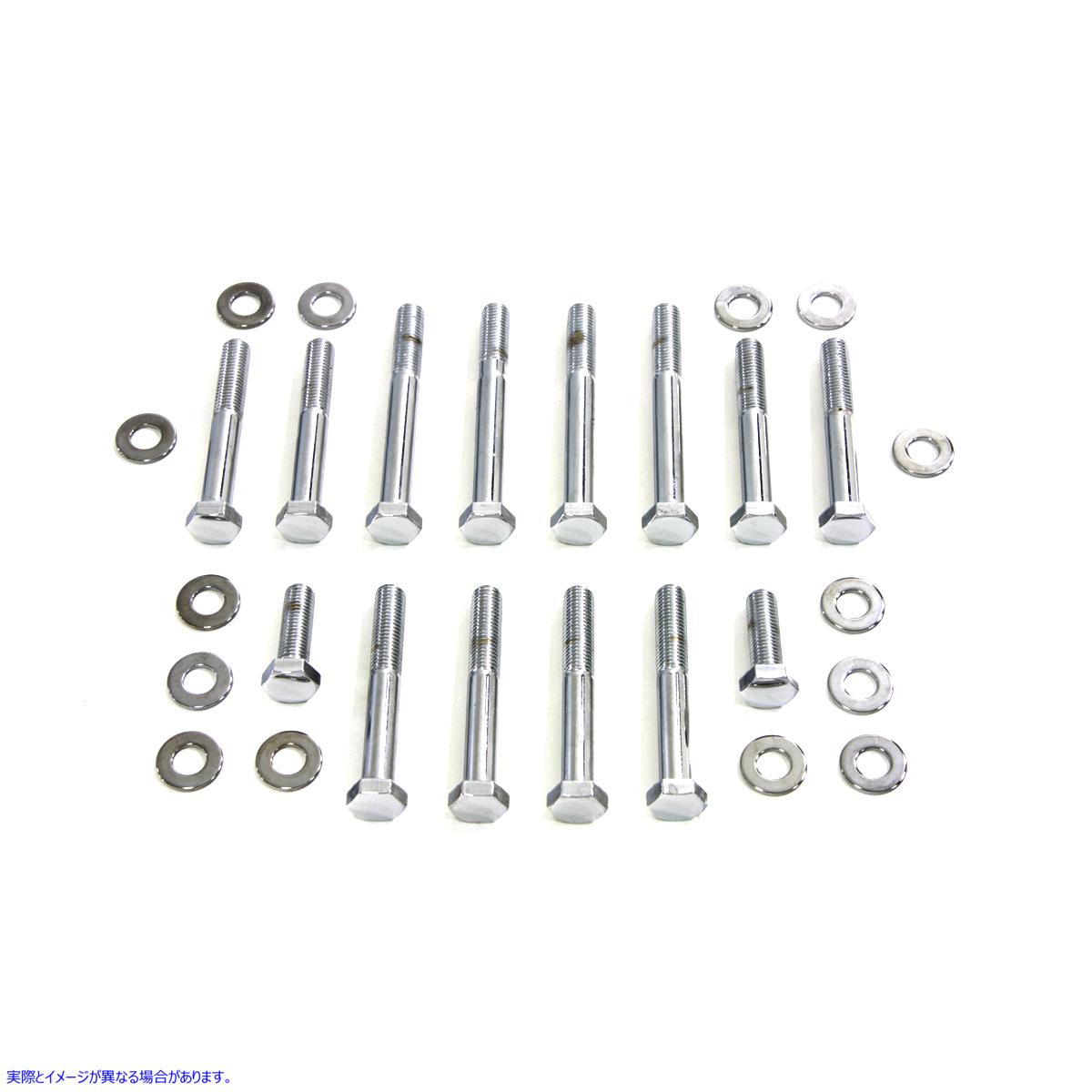 9831-28 ロッカー ボックス スクリュー キット クローム 取寄せ Vツイン Rocker Box Screw Kit Chrome (検索用／ Colony